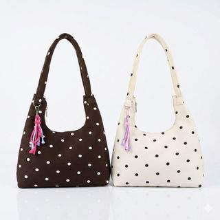 (QUEENBAGS) Rukka Polka Bag - Tas Shoulderbag / Totebag Wanita Polkadot New