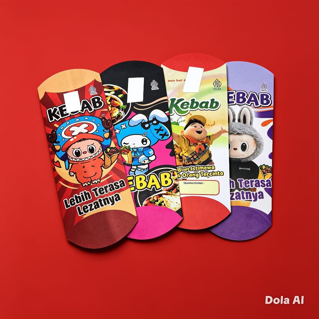 KEBAB PACKAGING SIZE 24 X 9 CM CONTENTS 100 ชิ้น MADE OF WHITE CRAFT