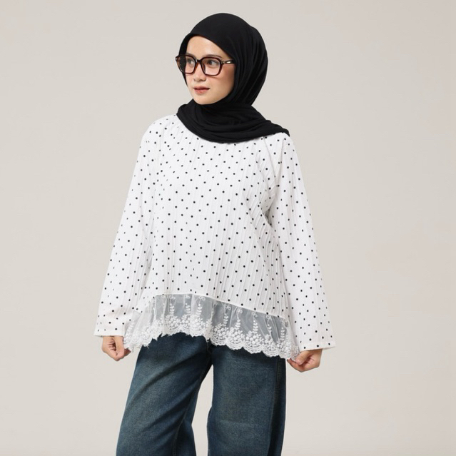 KUINA INNER BLOUSE POLKA TOP BY SHEMANGAT ID