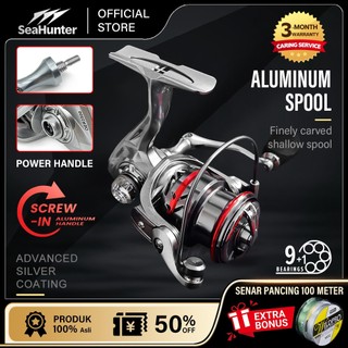 [OFFICIAL] SeaHunter OER Reel Pancing Power Hnadle, Reel Spinning Saltwater Gulungan Pancing, One Way 9+1 BB Ball Bearing, Gear Ratio: 5.2:1, Max Drag 12kg, Gagang Logam+pegangan EVA  air laut/Tawar #RYOBISEASIR