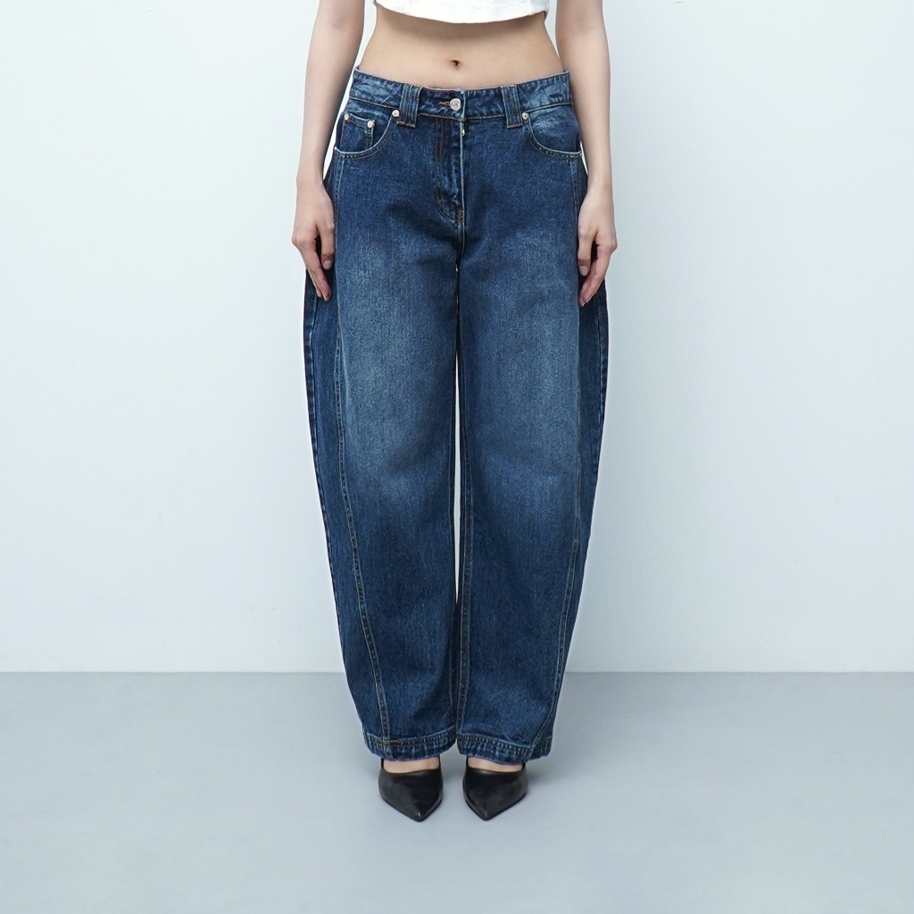 ดาเล | Edden Denim Barrel Pants | กางเกงยีนส์บาร์เรล | กางเกงบาร์เรล | กางเกงกระบอกผู้หญิง