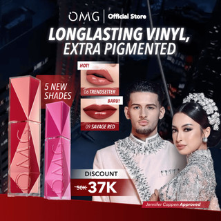 [NEW SHADE!] OMG OH MY GLAM Colorlast Lip Vinyl 2.5 g - Transferproof Gloss - Longlasting Stain- Intense Color - Plumpy & Comfortable On Lips