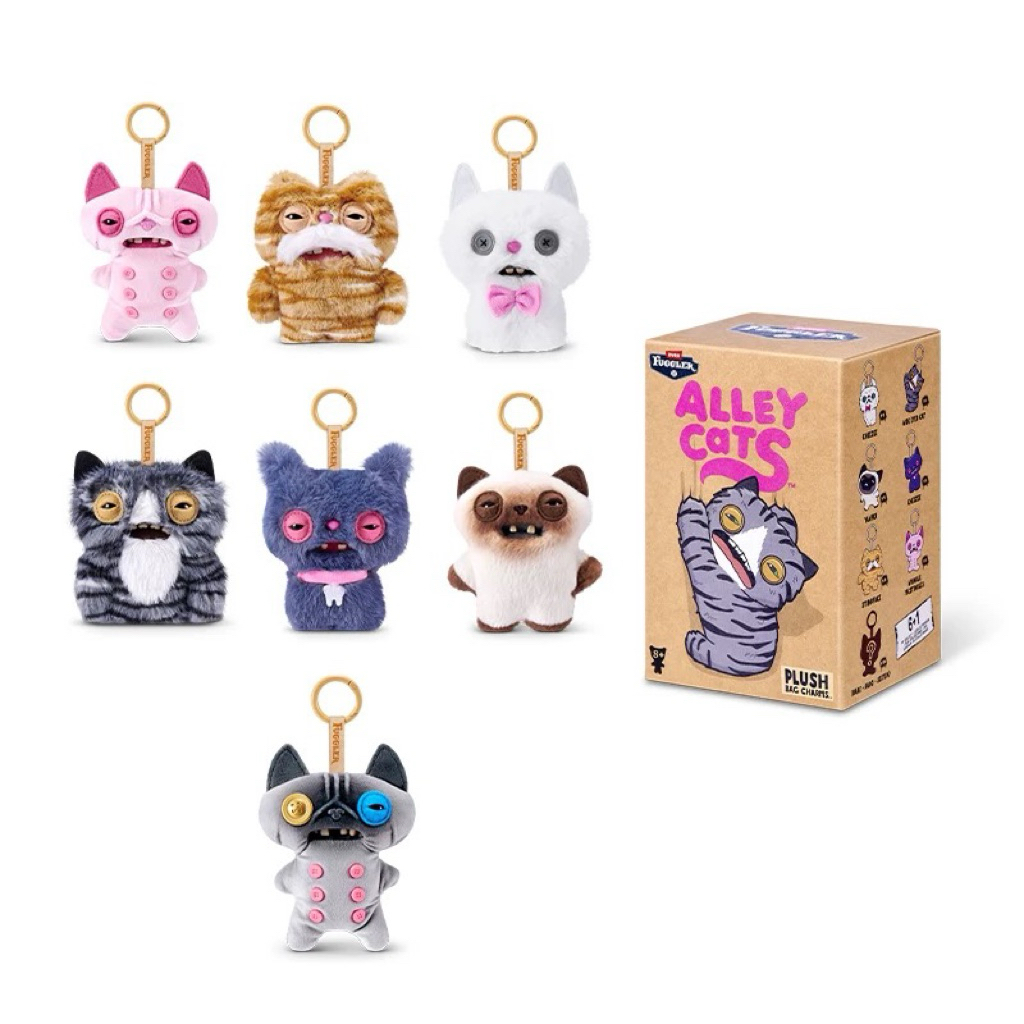 FUGGLER HALLEY CATS KEYCHAIN SEALED FOIL