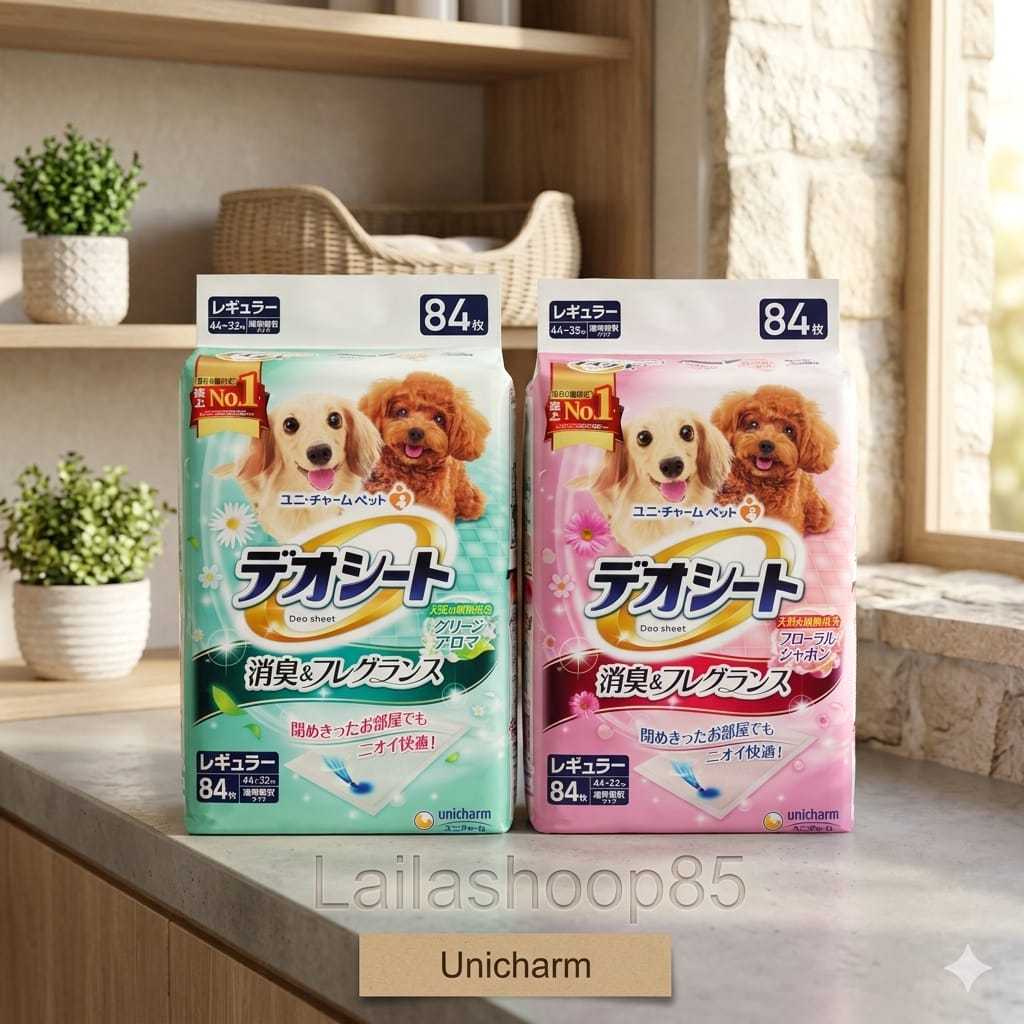 Unicharm Deo Sheet 44X32cm 84 แผ่น Green Aroma & Floral
