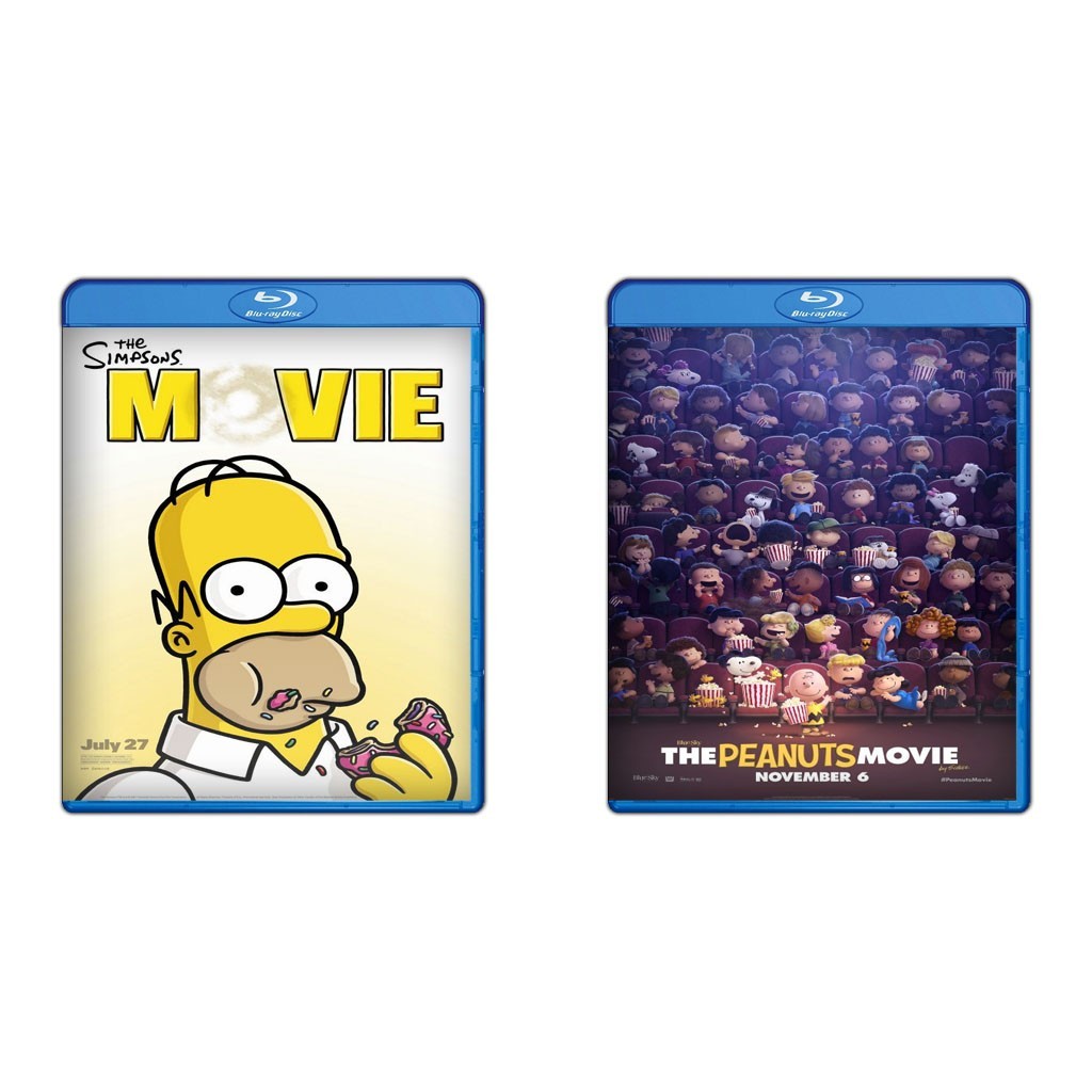 DVD The Simpsons Movie (2007) + DVD The Peanuts Movie (2015)