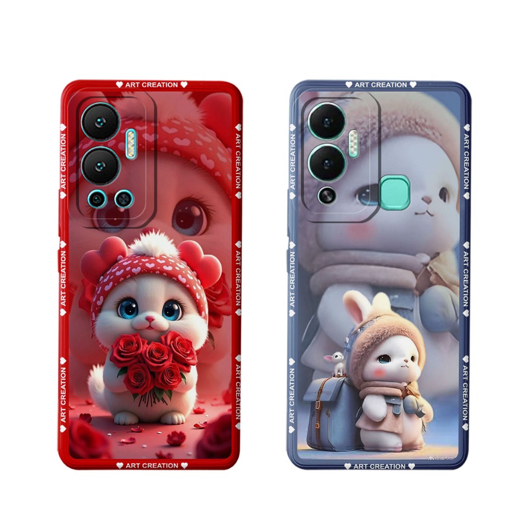 Infinix Hot 12 - 12i - 12 Play Case เคสแฟชั่นล่าสุด Softcase Macaron ปกป้องกล้อง Kesing Hp Casing Hp