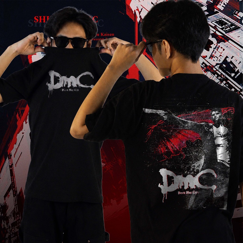 เสื้อยืด Devil May Cry DmC - เสื้อ EPISONTRUMNEX Distro แขนสั้น หวีสีดํา 24s