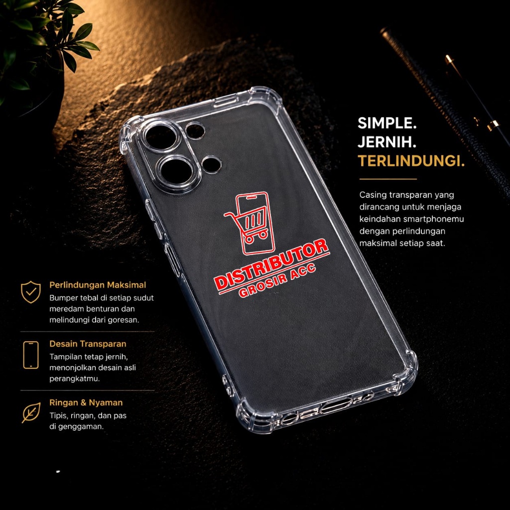 VIVO Y05 VIVO Y11D VIVO Y31D VIVO Y31D PRO VIVO T5 5G CASE AIRBAG ANTI CRACK THICK CLEAR SOFTCASE VI