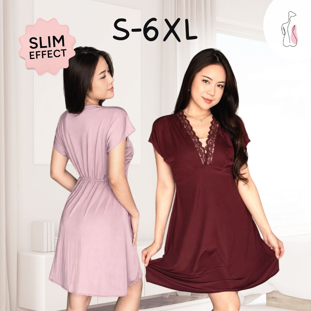 Carlene S-6XL ชุดนอนเดรส / ชุดนอนผู้หญิง