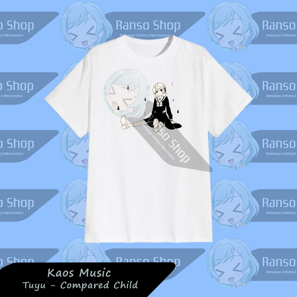 Tuyu เปรียบเทียบเด็กภาพลวงตาเสื้อยืด Ransoshop - Tuyu Kuraberarikko ภาพประกอบวงเสื้อยืด - Tuyu Anime