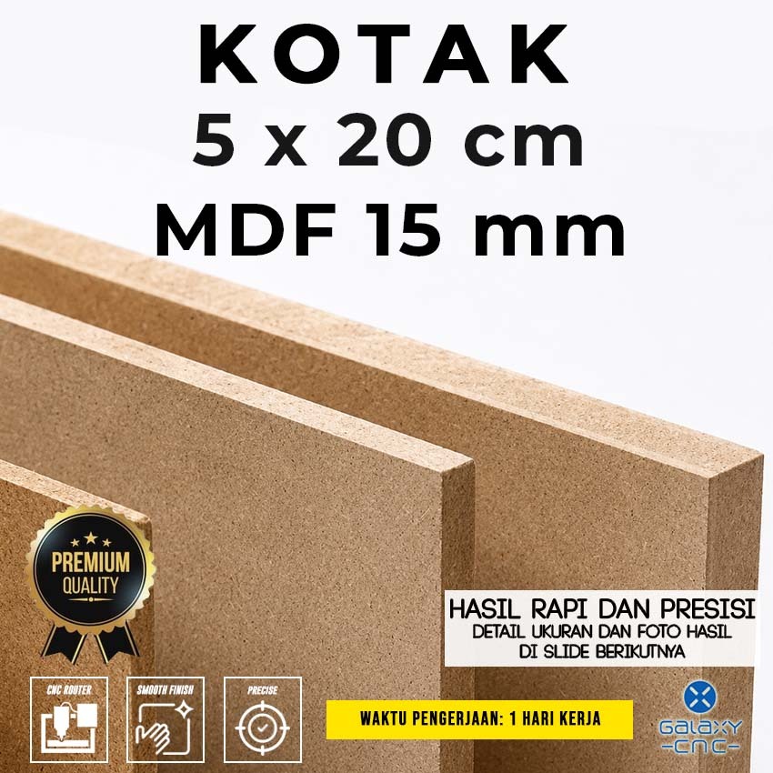 กล่อง 5 x 20 ซม. - MDF 15 มม. - กระดานไม้อัด MDF
