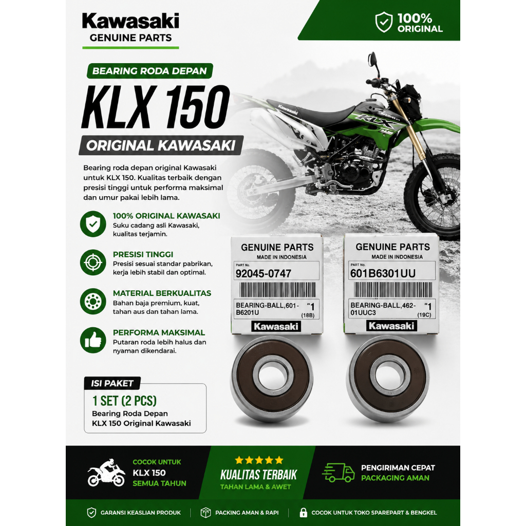 LAR ล้อหน้าแบริ่ง KLX 150