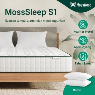 Mosswood Sleep S1 Springbed Hotel Premium 20cm Kasur Busa Pegas Anti Goyang Tahan Lama Bonus Bantal Gratis Ongkir