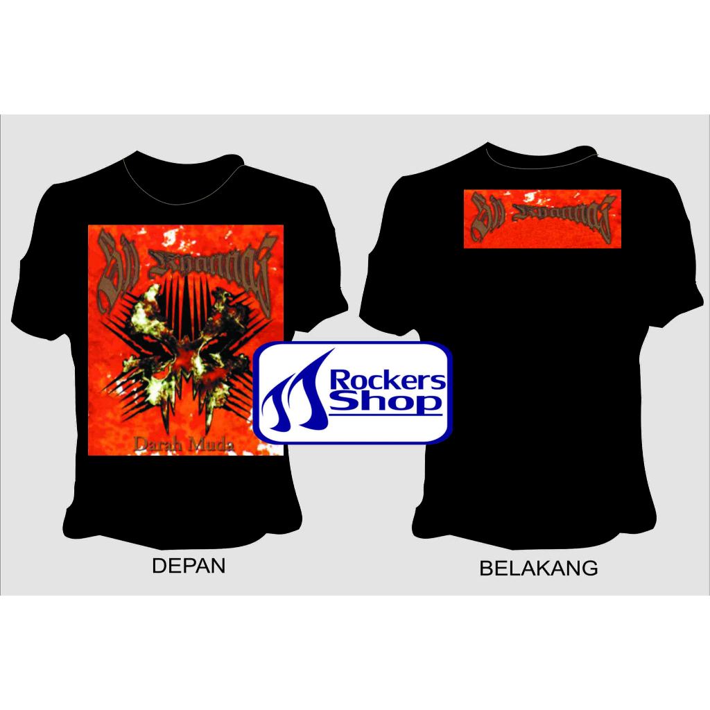 SHIL KHANNAS เสื้อยืด YOUNG BLOOD ALBUM BAND OLD ROCK BAND LEGEND