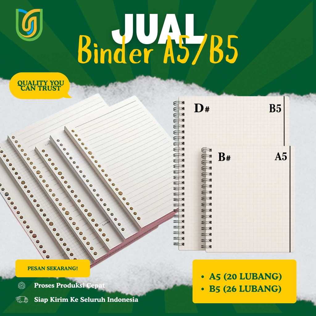 (PRICE PER SHEET) A5 - B5 Binder Paper / A5 File Paper - B5