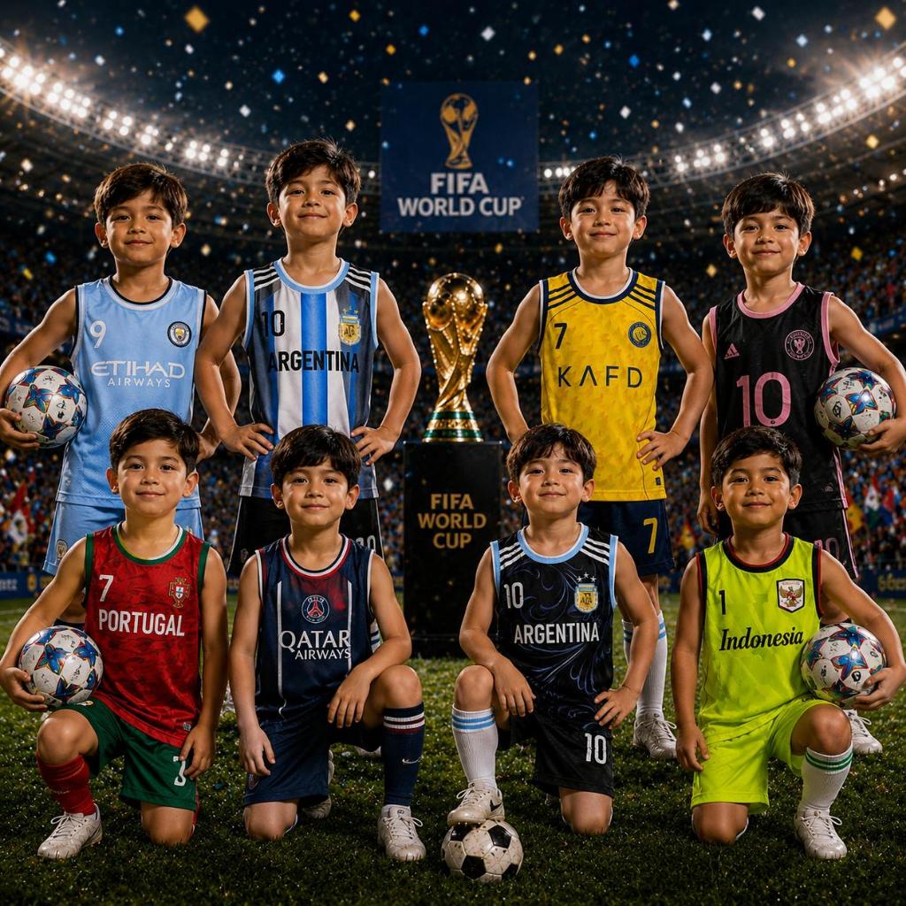 ชุดฟุตบอลสายเดี่ยวเด็กสมบูรณ์ที่สุดเสื้อฟุตบอลคุณภาพชุดเสื้อฟุตซอลชายล่าสุด โรนัลโด้ ยุ่งเหยิง mbapp