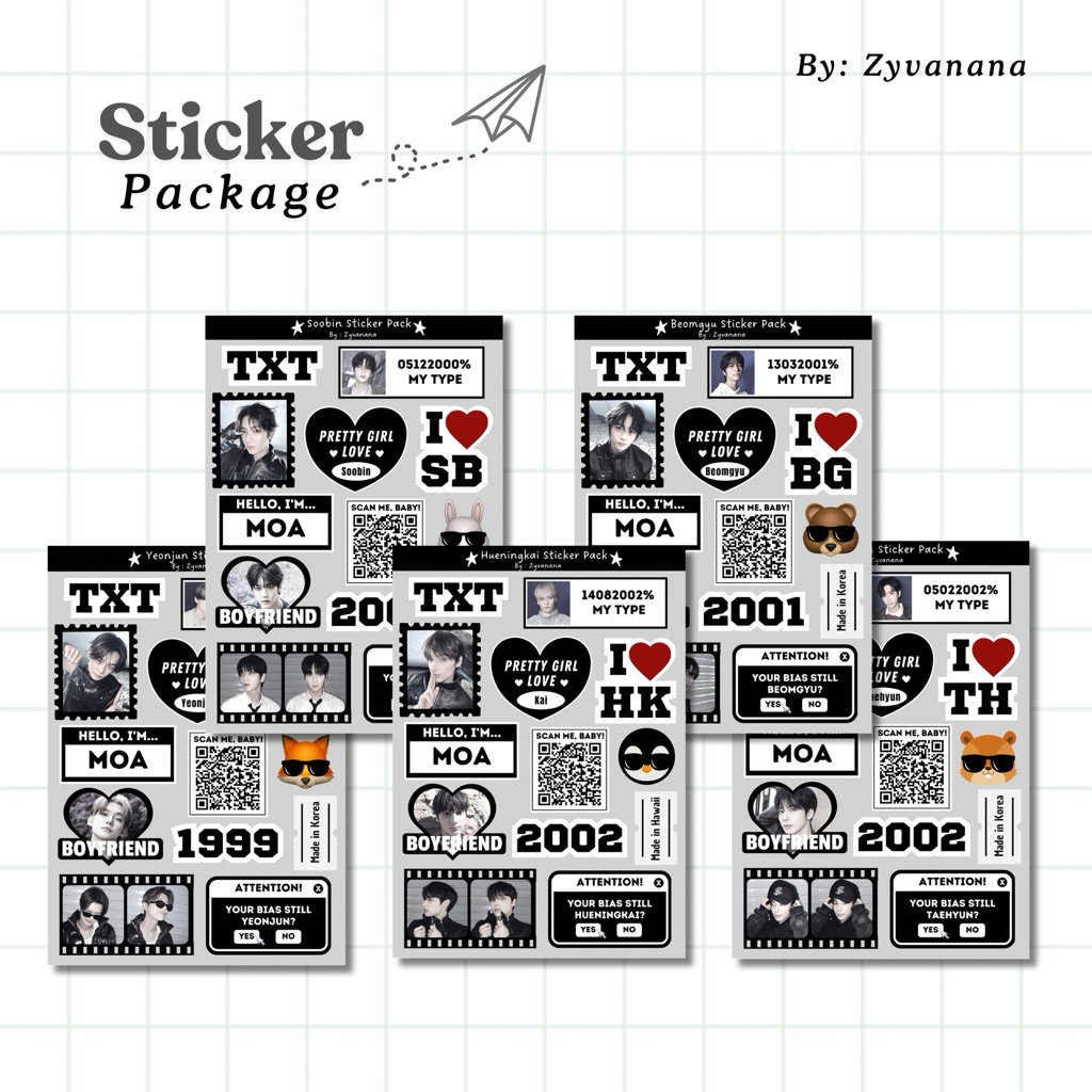 TXT STICKER PACK !!️READ DESCRIPTION !!️