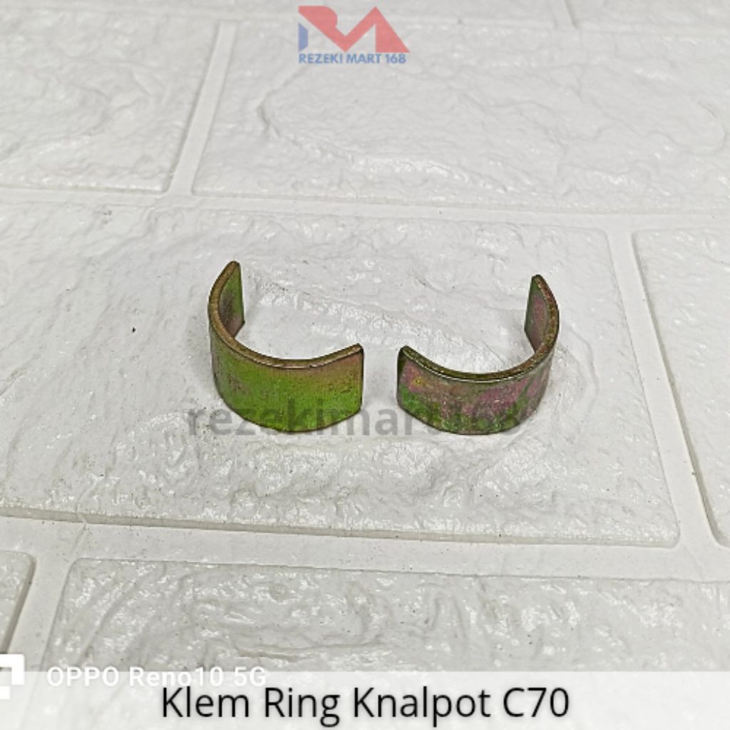 (1 ชุด) Honda C70 Exhaust Ring Clamp C70 Exhaust Ear C70 Universal Muffler Exhaust Ring Clamp | ชิ้น