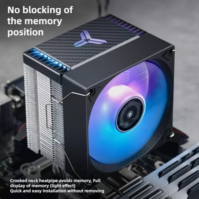 JONSBO CR-1400 ARGB CPU Fan Cooling 100% รองรับใหม่ Intel AMD สีดํา