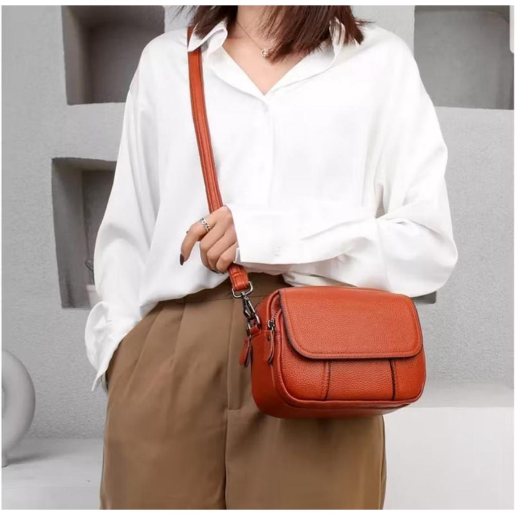 MAVIS LEATHER SLINGBAG / MODERN WOMENS SLINGBAG