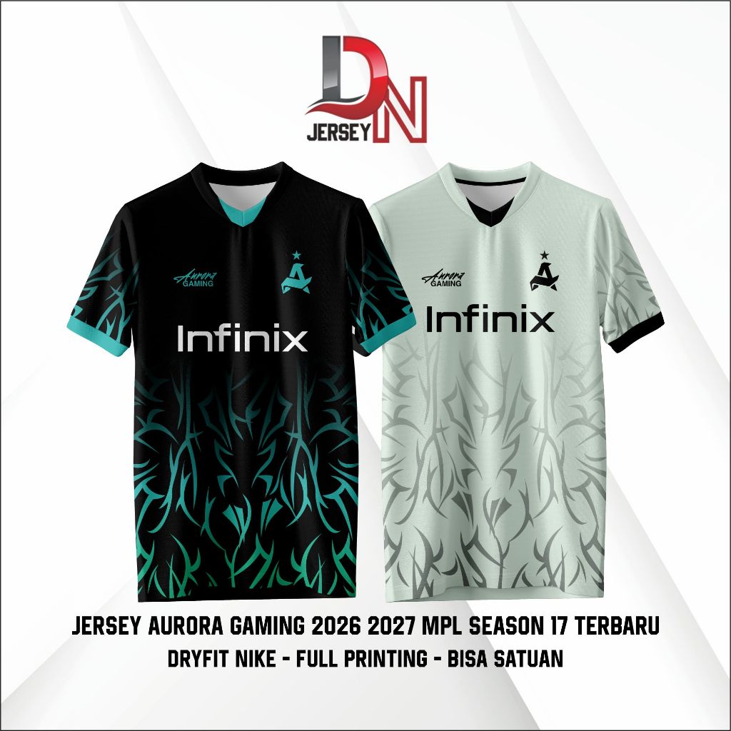 Aurora Gaming Jersey 2026 2027 ล่าสุด Aurora MPL PH S17 MLBB เกมเสื้อยืดฟรีที่กําหนดเองชื่อและหมายเล