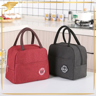 Tas Bekal Bahan 2 Lapis / Tas Bekal Tempat Penyimpanan Makan Siang Aluminium Foil / Tas Bekal Travel Bag TOP56