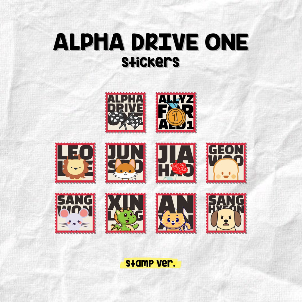 [ALD1] ALPHA DRIVE ONE STICKER (1)