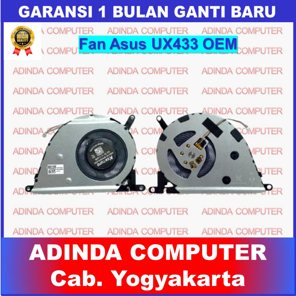 Asus ZENBOOK 14 UX433 UX433F UX433FQ UX433FN RX433FA UX433FQ UX4300 UX4300F พัดลมแล็ปท็อป