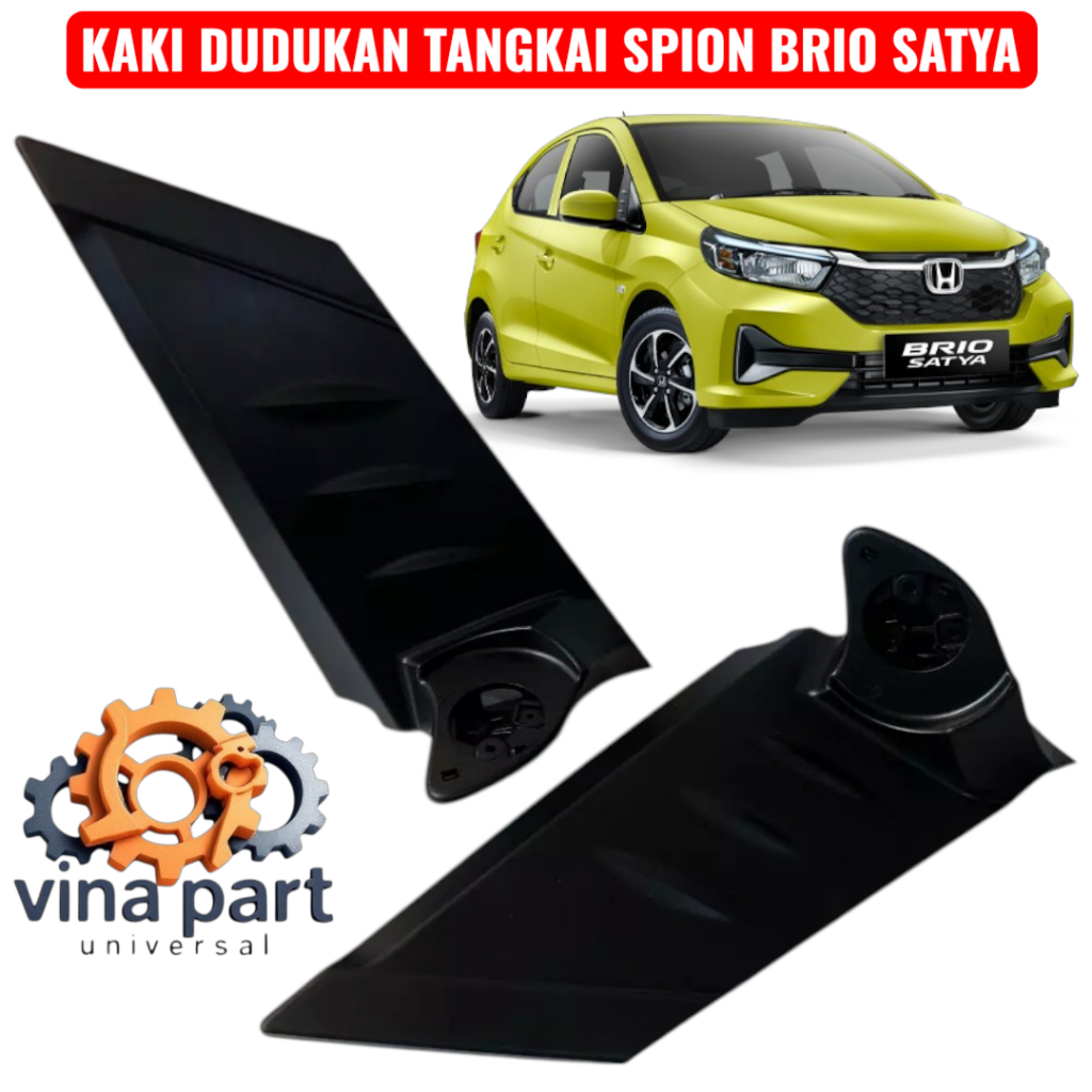 Original Honda Brio Satya กระจกมองหลังรถยนต์ Stem Mount ชุดขวาซ้าย