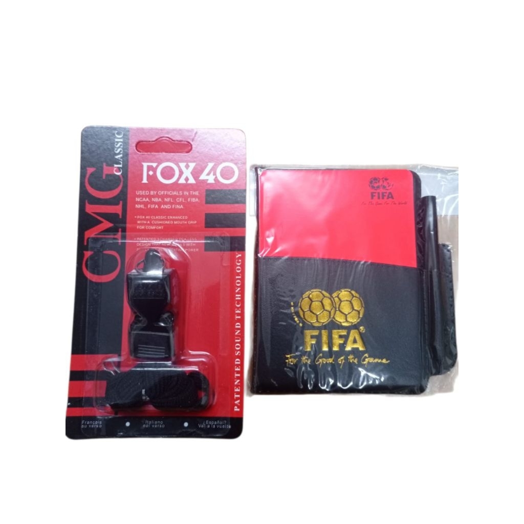 FOX 40 CLASSIC CMG WHISTLE PLUS REFEREE CARD (2IN1)