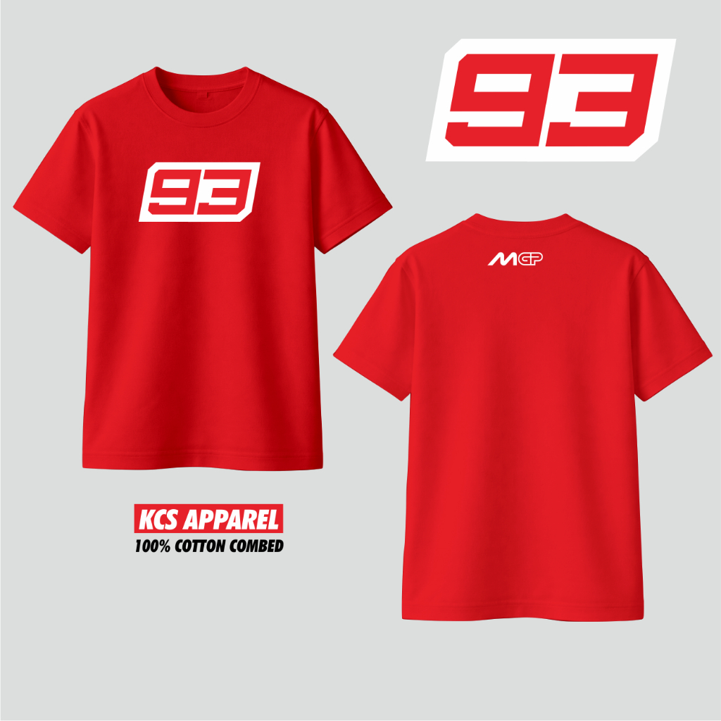 เสื้อยืด Marc marquez 93 mm93 sirkuit mandalika motogp