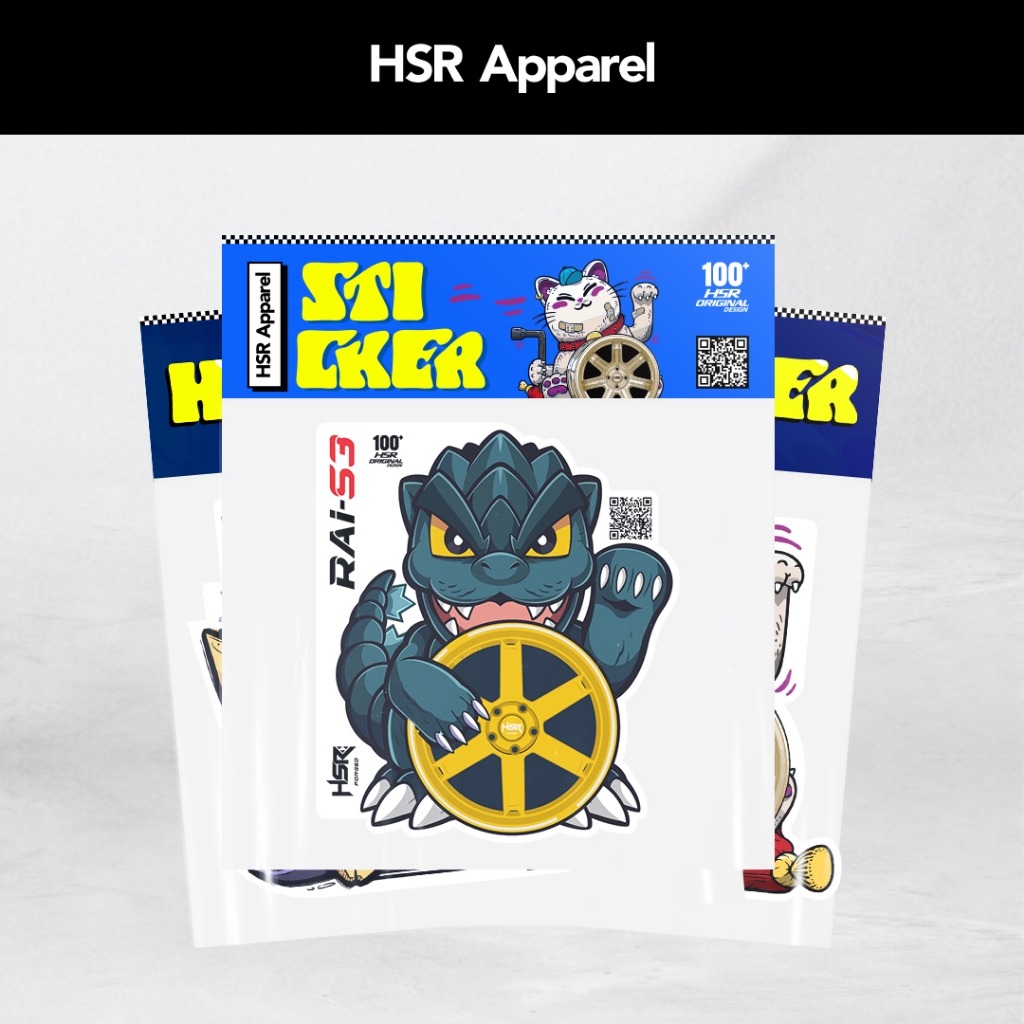 HSR WHEEL - HSR APPAREL STICKER PACK
