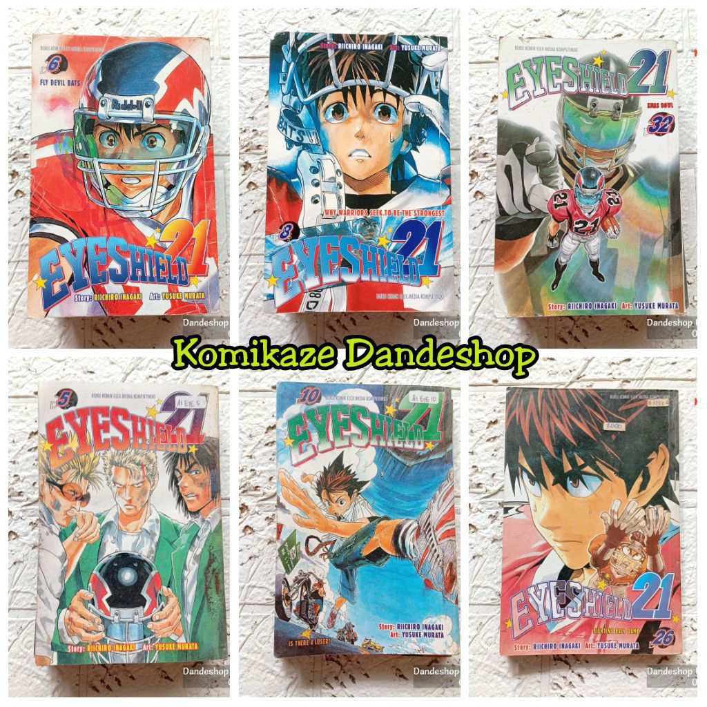 Eyeshield 21 _ โดย Riichiro Inagaki & Yusuke Murata (Elex Media) Preloved Manga Comics