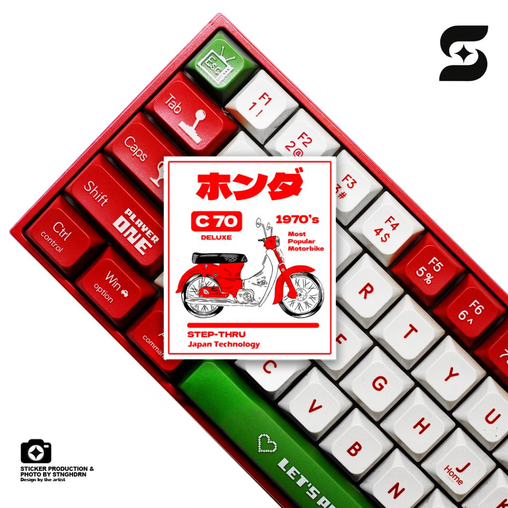 สติ๊กเกอร์ C70 DELUXE DEISGN