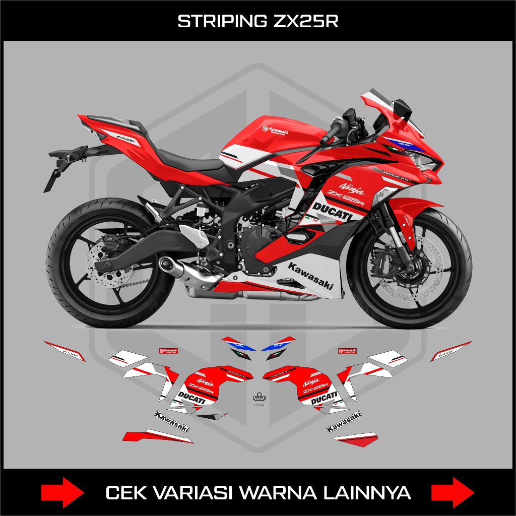 สติ๊กเกอร์ NINJA ZX25R STRIPING / KAWASAKI NINJA ZX 25R