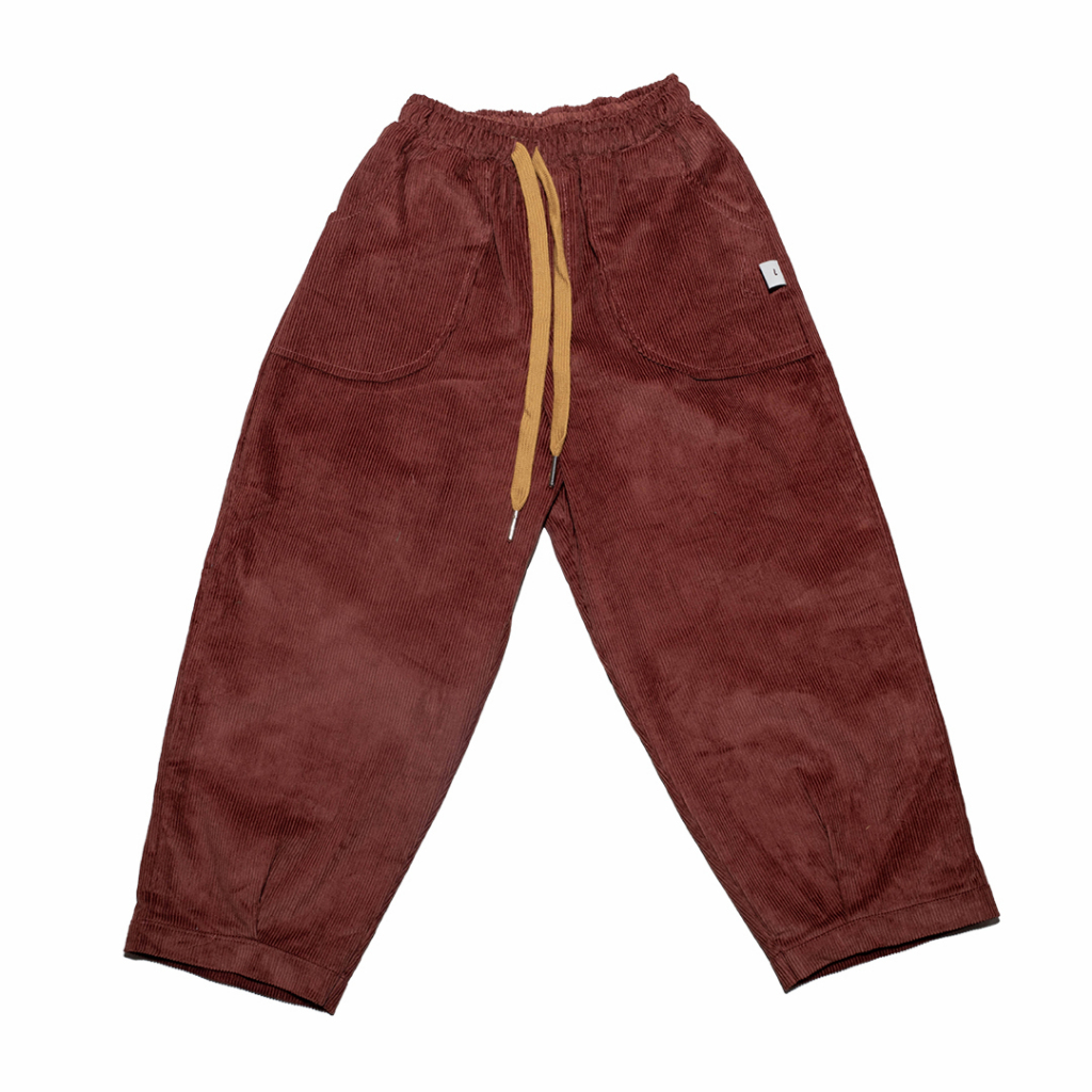 บีดิโอสโตร์| เอิร์ธลิงน้อย| Riley Corduroy Pants Terracotta | กางเกงขายาวเด็กชาย&เด็กหญิง | กางเกงถุ