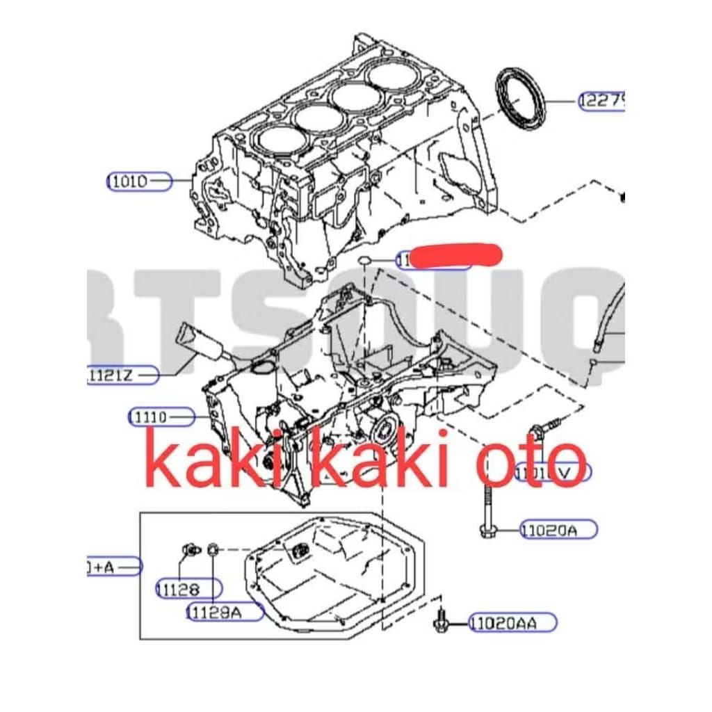 MESIN ซีล oring ซีลปะเก็นเครื่องยนต์ Serena c26 c-26 c27 c-27