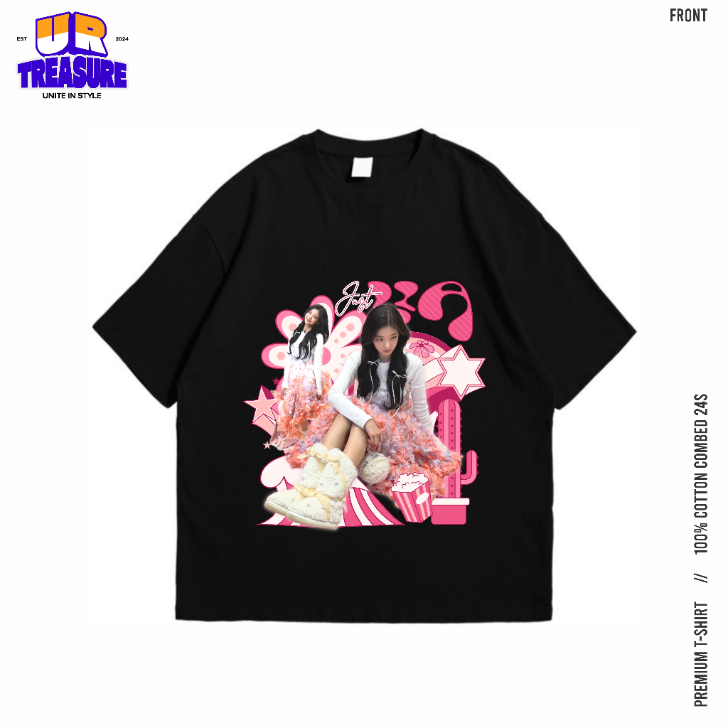 KATUN LIA ITZY เสื้อยืด Premium 24s Cotton / TSHIRT Choi Ji Su ITZY By URreasure / KPOP Oversize