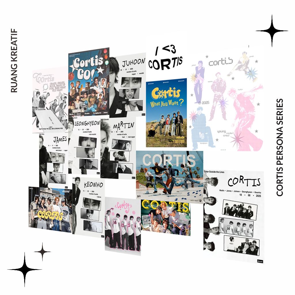 [ CREATIVE ROOM] โปสเตอร์สุนทรียศาสตร์ | CORTIS PERSONA SERIES & OTHERS - Aesthetic Wall Decor ความงามตกแต่งผนัง