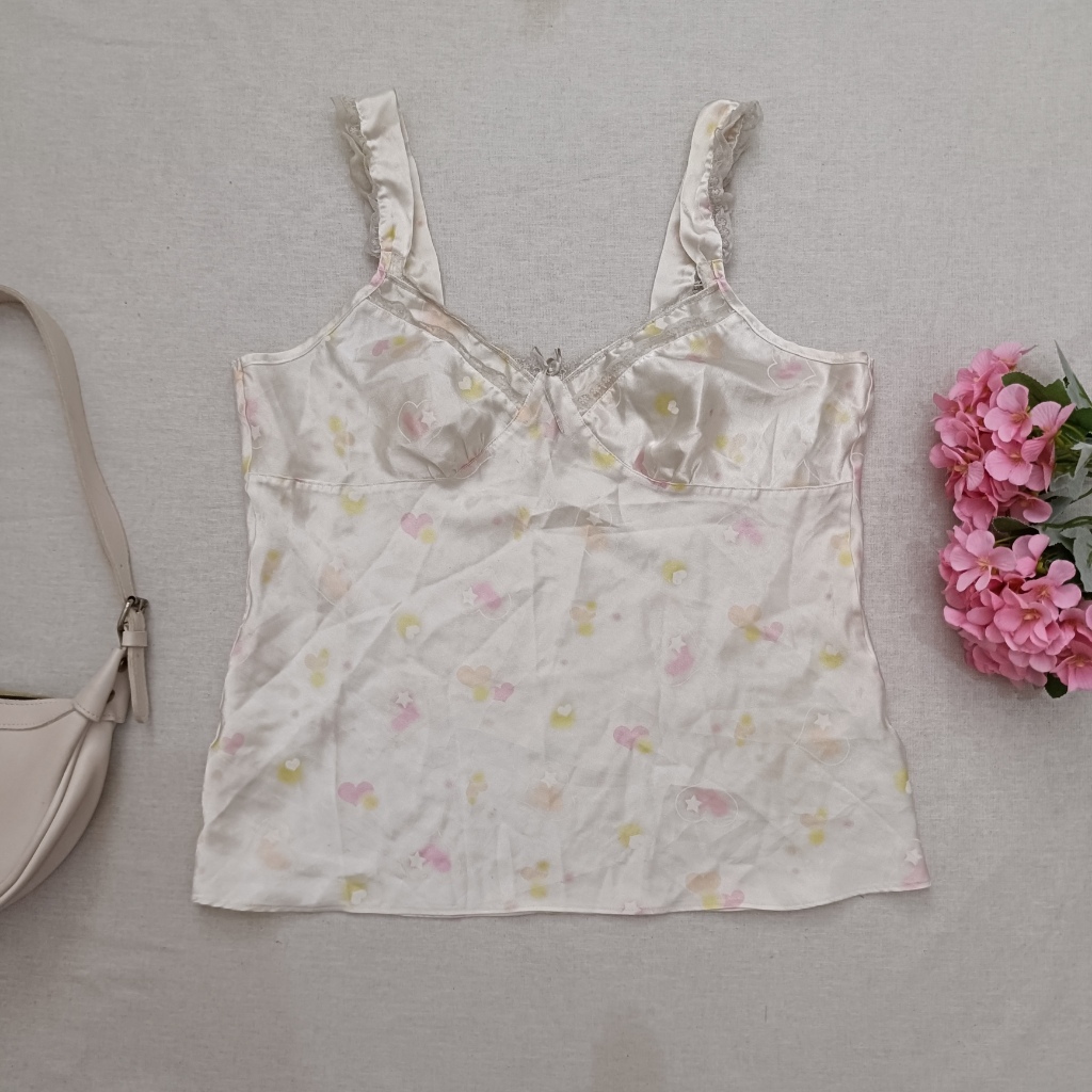 เสื้อชั้นในสตรีลูกไม้ผ้าซาติน Venus Coquette Lolita Harajuku Top
