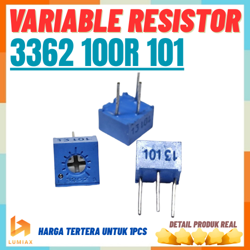 VR 3362 100 Ohm 101 Potentiometer Single Turn Variable Resistor Trimmer Trimpot