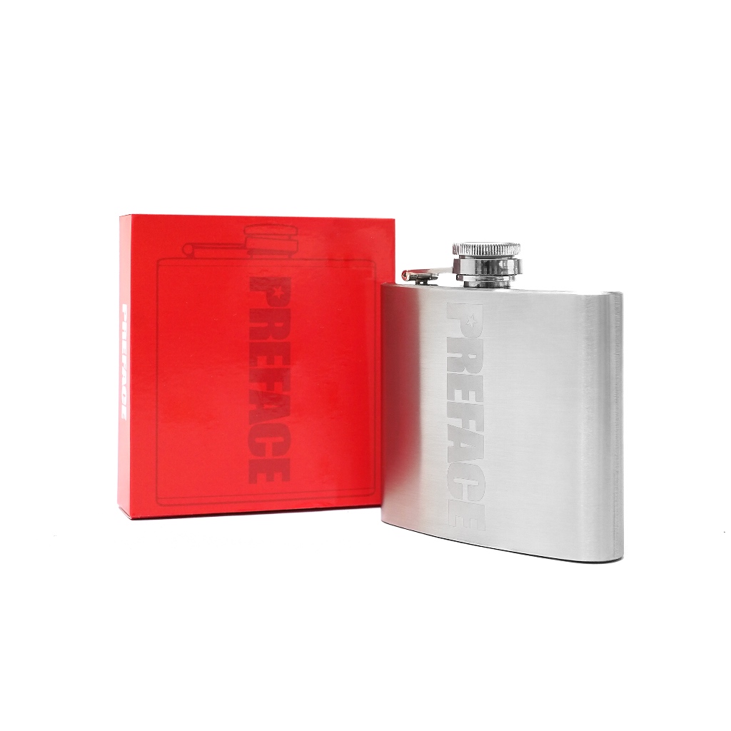 PREFACE Hip Flask สีเงิน