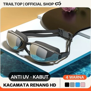 Kacamata Renang Dewasa ANTI FOG & UV PROTECTION Swimming Goggles Mirror HD Trail Top