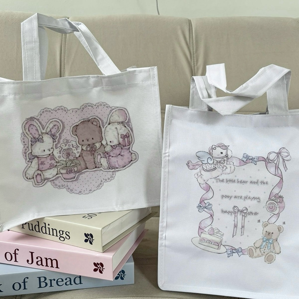 Mocorie - Miffiete coquette Totebag / coquette Lunch Bag / coquette Lunch Bag / Ribbon Lunch Bag / O