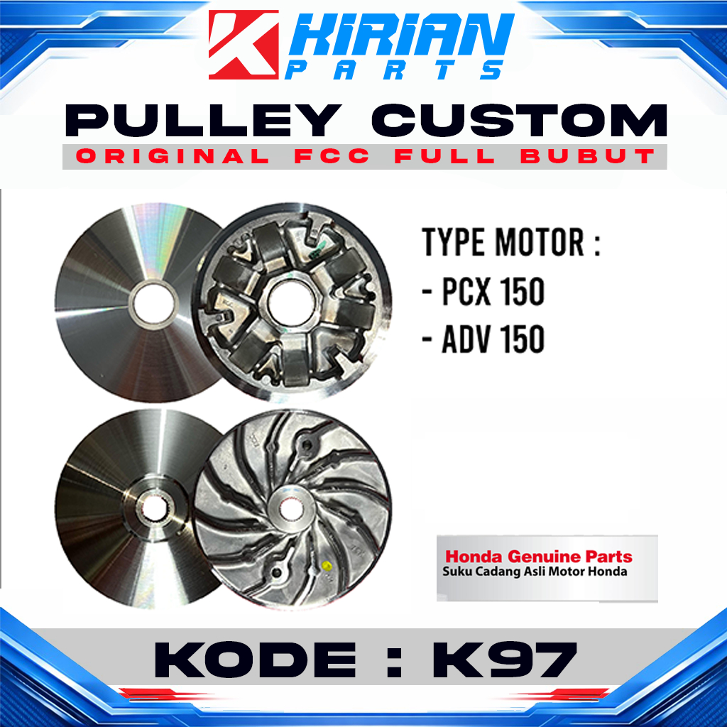 Pulley Racing Roller House Pcx 150, Adv 150, Original Full Lametan Scraper Line รหัส K97