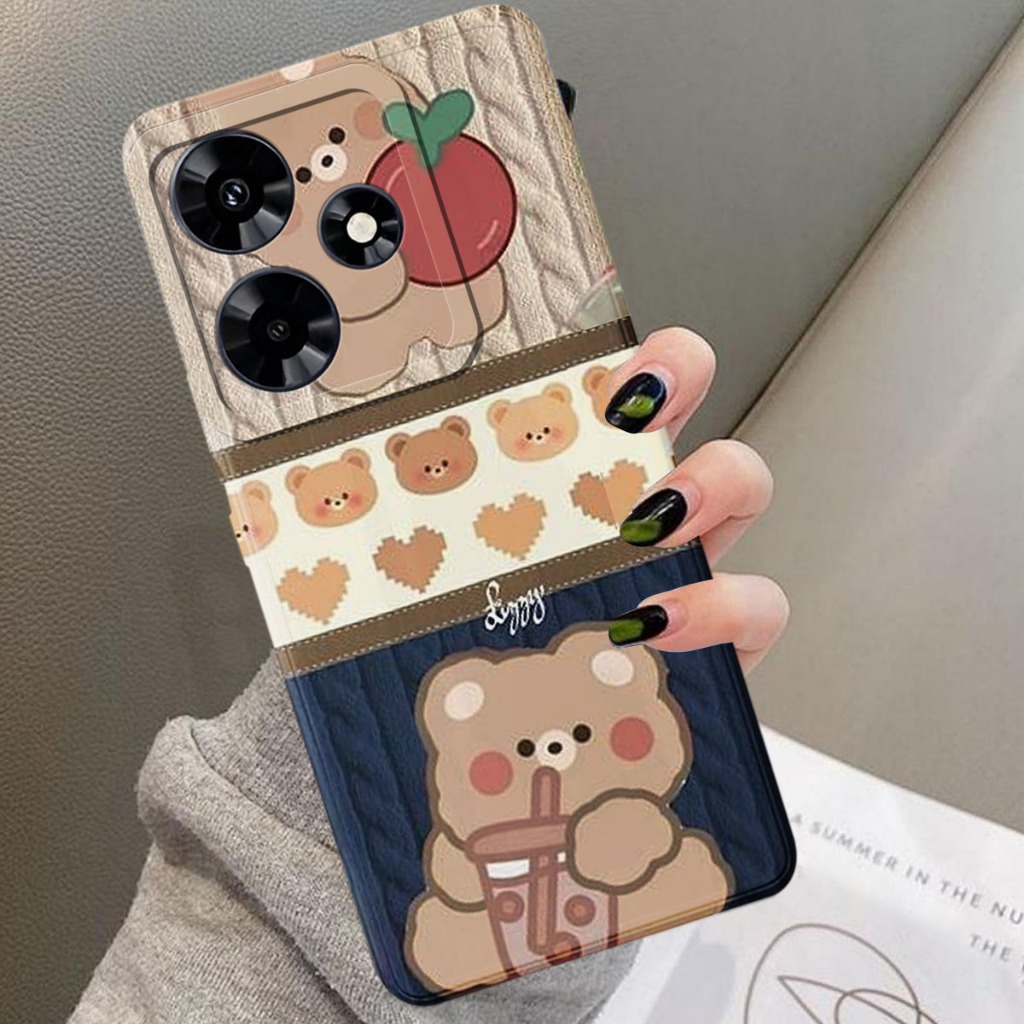 เคส Infinix Hot 30 - เคสแฟชั่น Infinix Hot 30i Softcase Macaron ปกป้องกล้อง Kesing Hp Casing Hp Prot