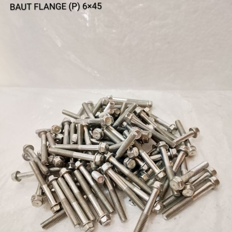 PALTER BOLT 5 ชิ้น / CVT ENGINE BOLT M6 ABU45 KEY 8 สีขาว