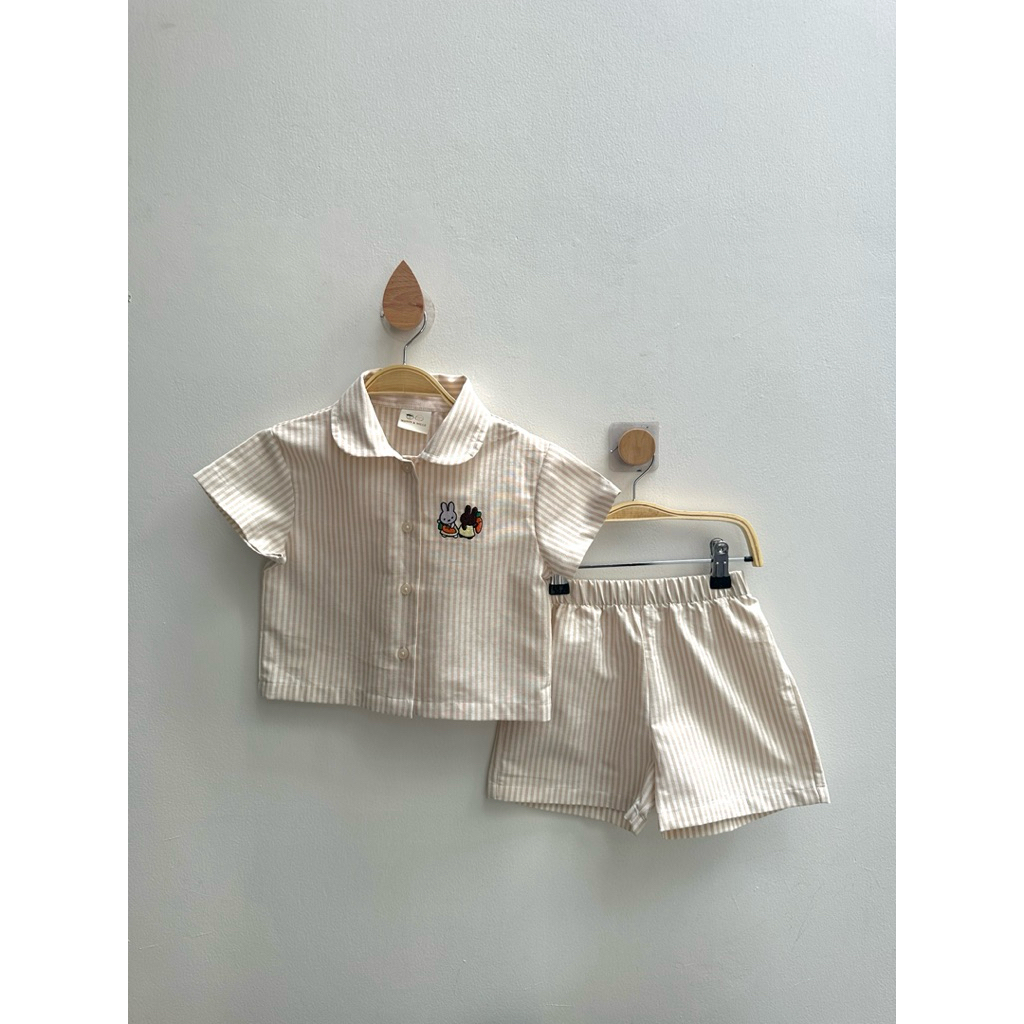 MASON&MILLE - ชุดลายทาง Miffy - ชุดเด็กผู้หญิง - ชุดเด็กผู้หญิง อายุ 1-8 ปี