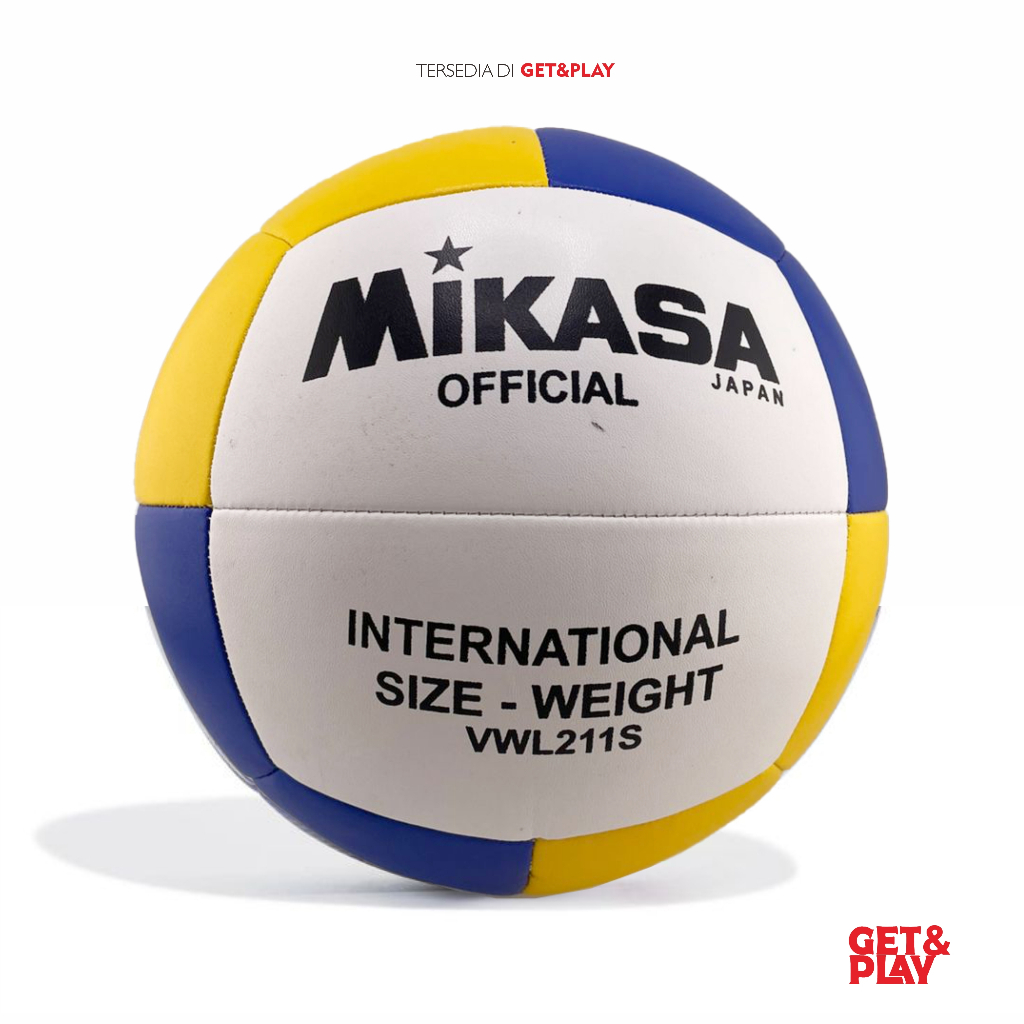 MIKASA Volleyball vwl211s วอลเลย์บอล Mikasa ดั้งเดิมพร้อมโบนัสเน็ตและวาล์ว