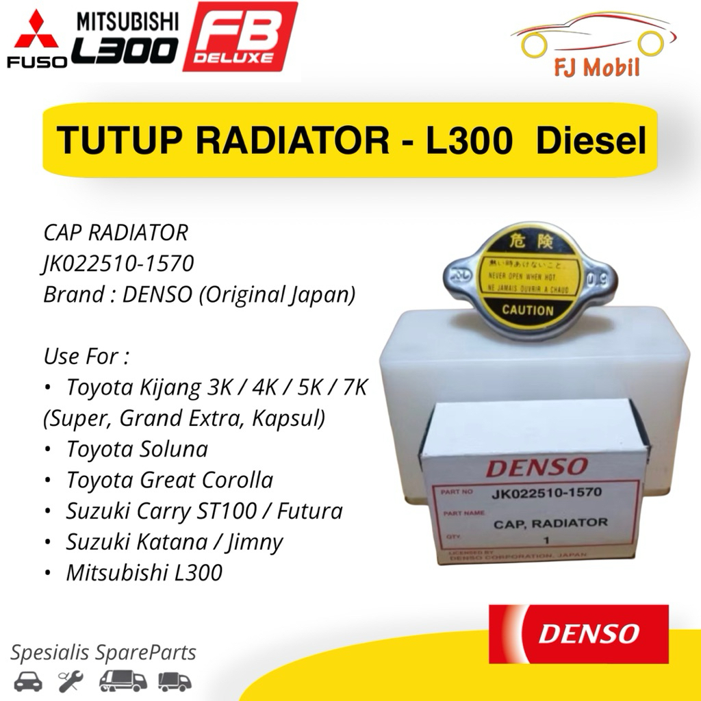 ฝาปิดหม้อน้ํา Denso 0.9 JK022510-1570 Kijang Kapsul Carry Futura L300 ของแท้